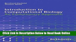 Read Introduction to Computational Biology: An Evolutionary Approach  Ebook Free