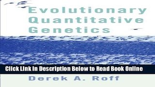 Download Evolutionary Quantitative Genetics  PDF Free