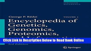 Read Encyclopedia of Genetics, Genomics, Proteomics, and Informatics (Springer Reference)  Ebook