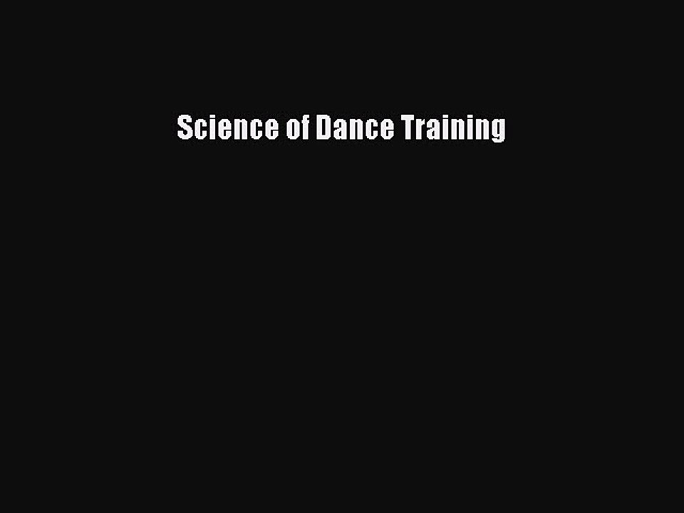 Download Science of Dance Training PDF Free