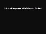 [PDF] Rückstellungen von A bis Z (German Edition) Download Full Ebook