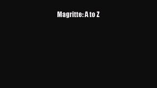 Download Magritte: A to Z Ebook Free