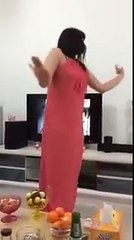 Indian Lonely Housewife Sexy and Hot Dance Performance at Home