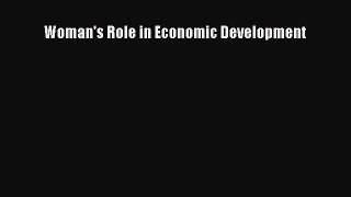 Read Woman's Role in Economic Development Ebook Free