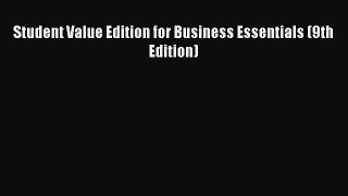 [PDF] Student Value Edition for Business Essentials (9th Edition) Download Full Ebook