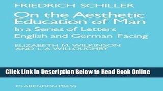 Read On the Aesthetic Education of Man in a Series of Letters (English and German Edition)  Ebook