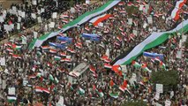 Los rebeldes hutíes de Yemen celebran el día de Al Quds con una gran manifestación