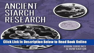 Download Ancient Starch Research  Ebook Online