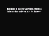 [PDF] Business in Mali for Everyone: Practical Information and Contacts for Success Download