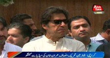 Chairman PTI Imran Khan Addresses Media In Karachi
