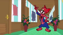 Tom and Jerry Transformation into Spiderman Cartoon hombre araña Animation for Kids and C