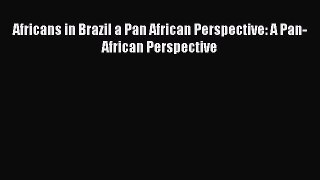 Read Book Africans in Brazil a Pan African Perspective: A Pan-African Perspective ebook textbooks