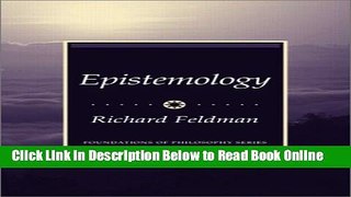 Read Epistemology  Ebook Free