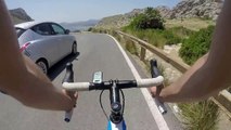 Going down after Formentor beach, to Port de Pollença, Mallorca