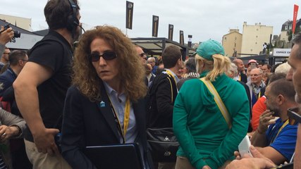 Inauguration par les officiels du Tour et les élus