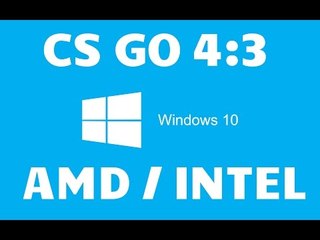 Windows 10 | AMD gpu | Play CS GO Or any game in 4:3 stretched