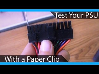 Simple PC Troubleshooting: Test a Power Supply With a Paper Clip