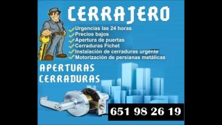 Tel - 651 982 619  Aperturas en La Torre Llobeta. Servicio 24 horas.