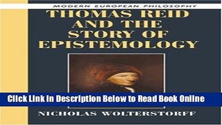 Read Thomas Reid and the Story of Epistemology (Modern European Philosophy)  Ebook Online