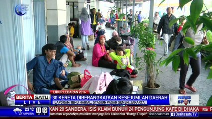 23 Ribu Pemudik Diberangkatkan dari Stasiun Senen