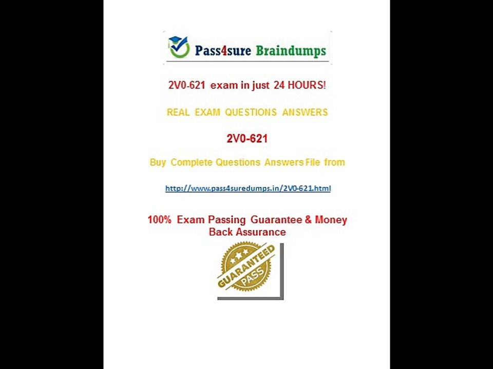 Pass4sure 2V0-621  Study Guide