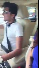 car fun with friends in libarty market