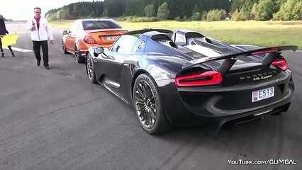 Challenge2 : Porsche 918 Spyder vs Lamborghini Aventador Pirelli Edition - Launch Control!