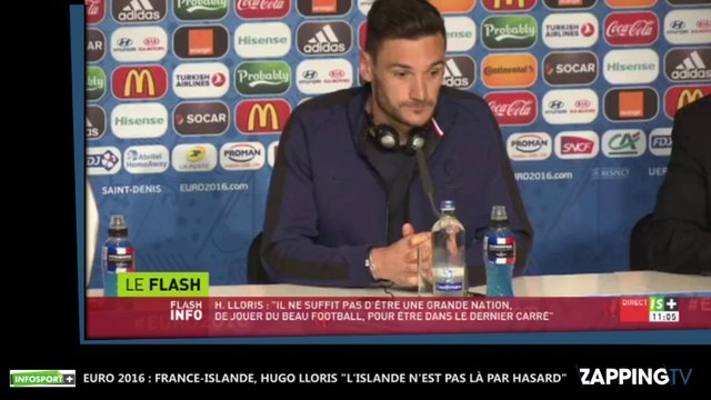 Euro 2016 : France-Islande, Hugo Lloris L'Islande n'est pas là par hasard (Vidéo)