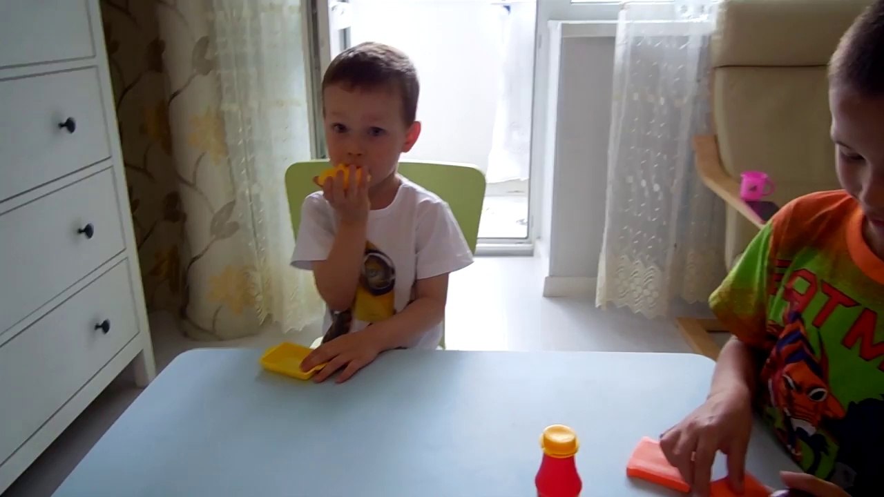 Ресторан дома _ Играем в ресторан, очень много заказов _ Pretend play