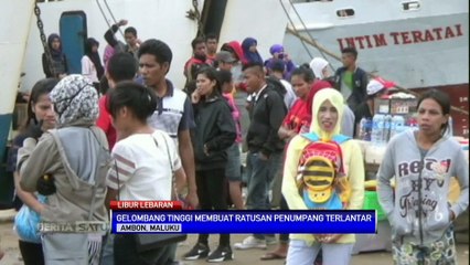 Ombak Tinggi dan Overload, Pemudik dari Ambon Terlantar di Pelabuhan