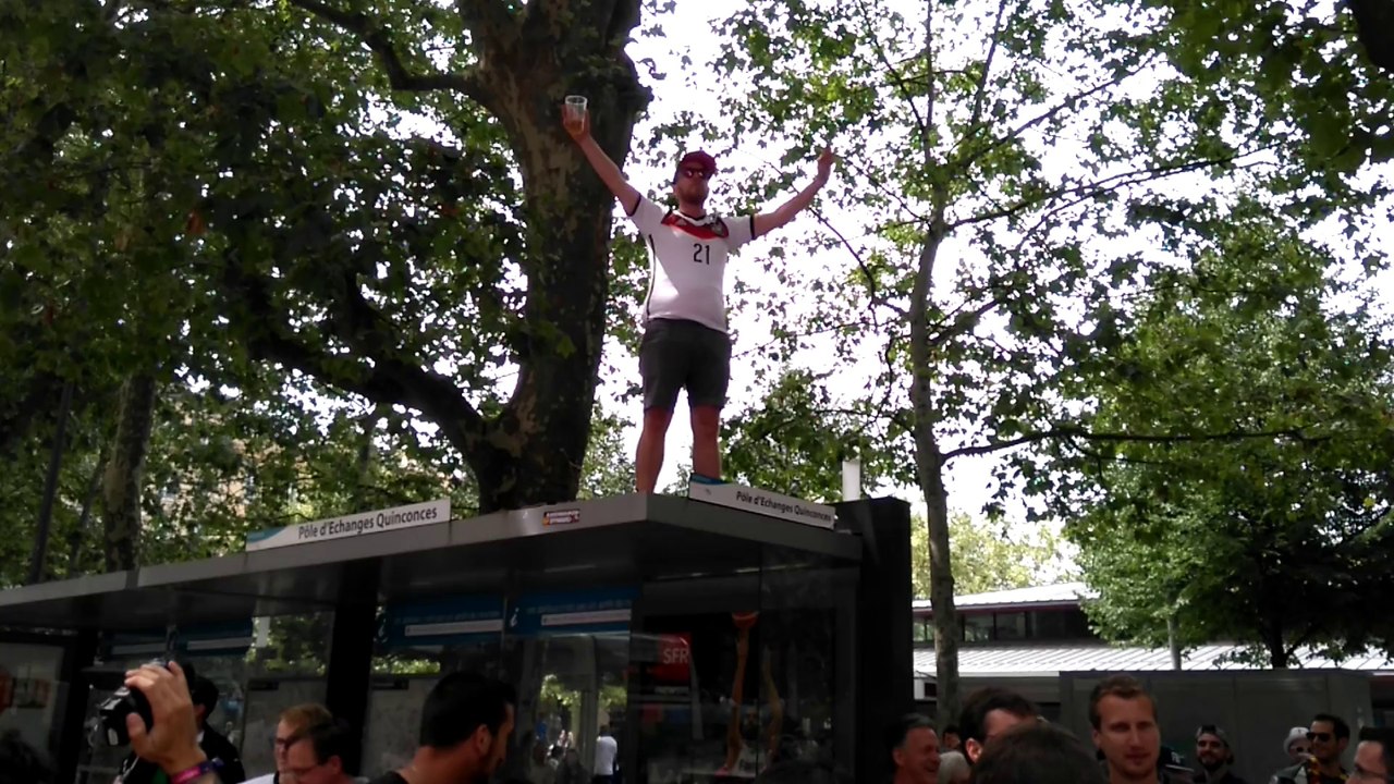 Euro 2016 : les supporters allemands à Bordeaux