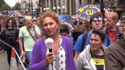 Londra'da Brexit Protestosu