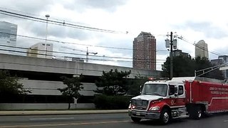 Jersey City Fire Department HazMat Returning to Quarters 09-29-09