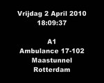 Ongeval met beknelling Parkkade Rotterdam: A1 Ambu 17-102   PRIO 1 HV22-1 (TS23-1 OD20-1)