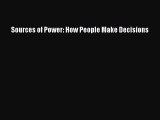 [PDF] Sources of Power: How People Make Decisions Free Books