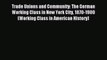 [PDF] Trade Unions and Community: The German Working Class in New York City 1870-1900 (Working