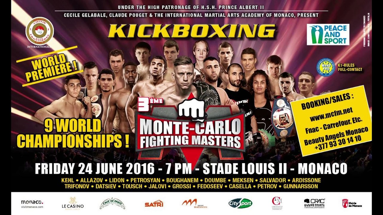 Cédric DOUMBE vs Ljubo JALOVI  MONTE-CARLO FIGHTING MASTERS 3 24.6.2016