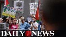 Pro-Palestine activists face Pro-Israel protesters in Times Square