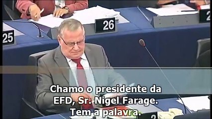 Nigel Farage no parlamento europeu - Fracasso do euro (legendado PT)