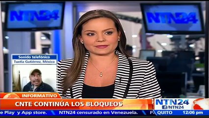 El discurso del gobierno de Enrique Peña Niteto no va a lograr “intimidarnos”: vocero del CNTN a NTN24