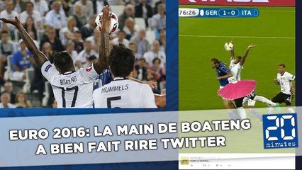 Euro 2016: La main de Boateng a bien fait rire Twitter