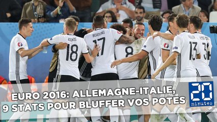 Euro 2016: Allemagne-Italie, 9 stats pour bluffer vos potes