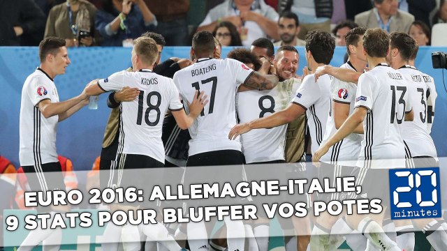 Euro 2016: Allemagne-Italie, 9 stats pour bluffer vos potes