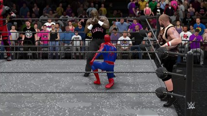 WWE 2K16 spidey-pool v dudley boyz