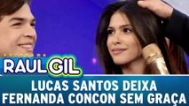 Lucas Santos deixa Fernanda Concon sem graça