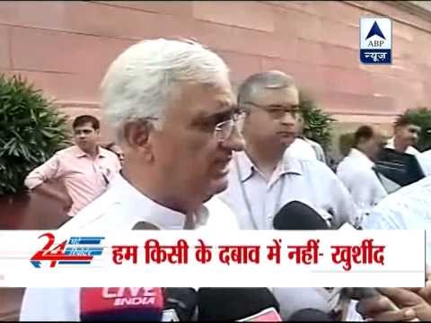 Salman Khurshid slams BJP for demanding PM's resignation