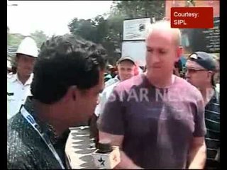 England fans outside Bangalore stadium