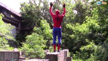 Superheroes Battle in Real Life - Spiderman & Batman vs Deadpool w/ SuperHeroes Fight Movie Prank