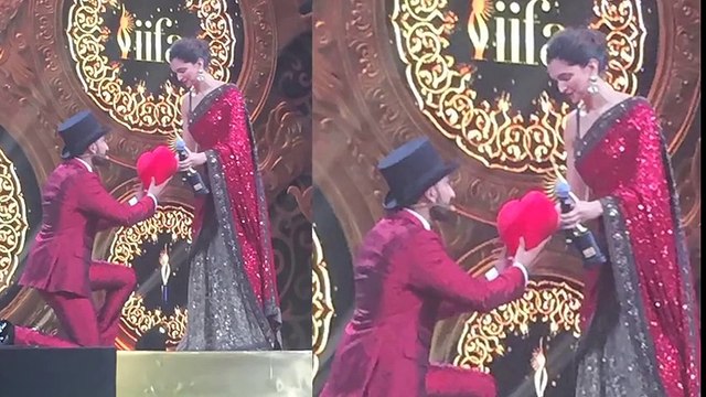 IIFA Rocks 2016_ After Ranveer Singh Fawad Khan Goes Down On His Knees For Deepika Padukone !!