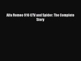 Read Alfa Romeo 916 GTV and Spider: The Complete Story PDF Free